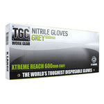 TGC WorkGear Grey Nitrile Gloves 600mm, Box of 12