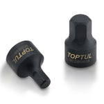 Toptul Stubby Hex Bit Socket Black Phosphate 1/4in Dr. x 6mm