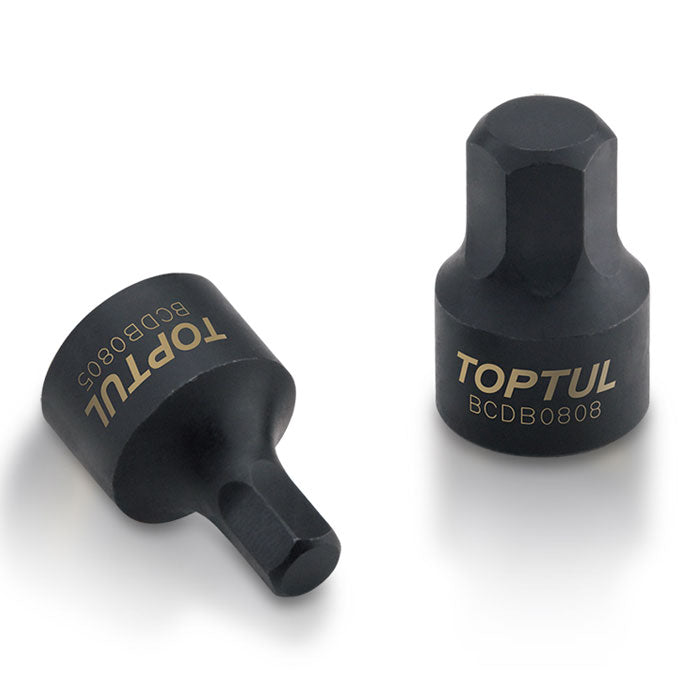 Toptul Stubby Hex Bit Socket Black Phosphate 1/4in Dr. x 6mm