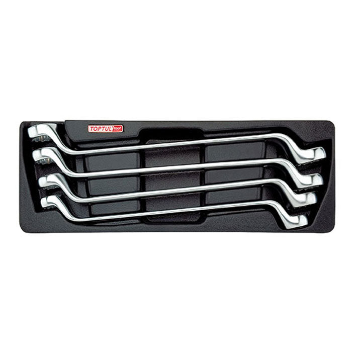 Toptul 4pc 75° Offset Double Ring Spanner Set