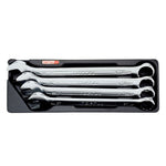 Toptul 4pc 15° Offset Standard Combination Spanner Set