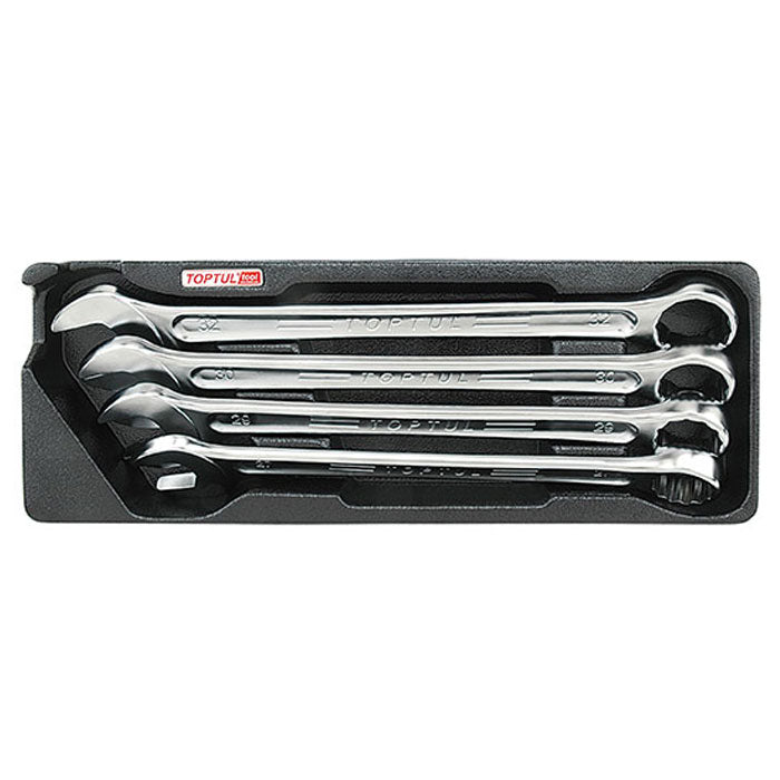 Toptul 4pc 15° Offset Hi-Performance Combination Spanner Set