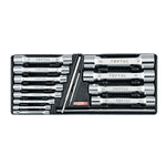 Toptul 15 Pce Double End Socket Wrench Set