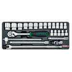 Toptul 24pc 1/2in Dr. 6pt Socket Set