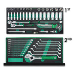 Toptul 82pc Professional Mechanical Tool Set 3 Drawer Tool Chest