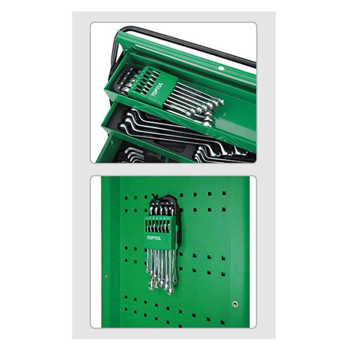 Toptul 14pc 15° Offset Pro-Line Combination Spanner Set - Metric