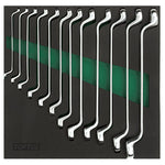 Toptul 12 Pce 75° Offset Double Ring Spanner Set - Metric (Modular Insert Tray System)