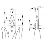 Piergiacomi Flush Cutter With Sharp Cutting Edges