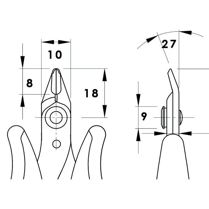Piergiacomi Flush Cutter With Sharp Cutting Edges