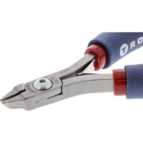 Tronex 547A Flat Nose Stubby Smooth Jaw Angled Tips Pliers