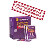 Techspray Isopropyl Alcohol (IPA) Wipes 99.8% - 50 Pack