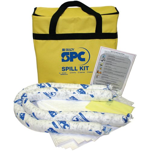 Brady Vehicle Spill Bag - General Maintenance, H520 x W460 x 15mm Diameter, 20 Litres, Yellow