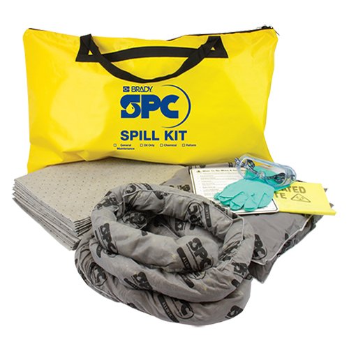 Brady Vehicle Spill Kit - Oil Only, H600mm x W1000mm, 50-60 Litres, Yellow