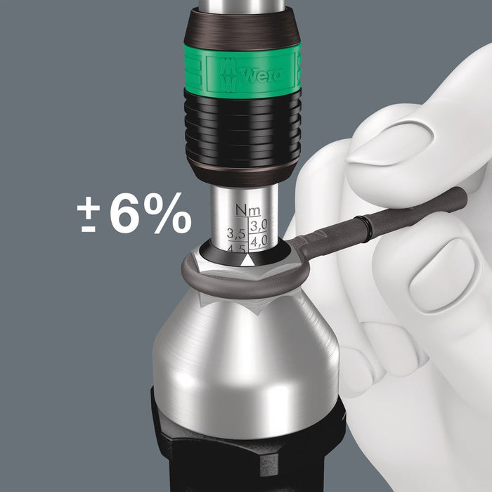 Wera Series 7400 Pistol Grip Adjustable Torque Screwdriver 3.0-6.0 Nm 074702
