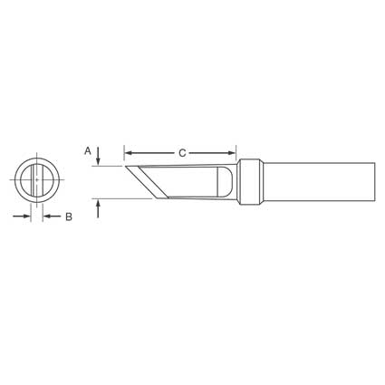 Weller ETKN Soldering Tip Knife 4.57mm for WE1010, WES50, WES51, WEDS51