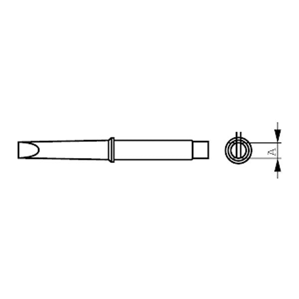 Weller CT5D7 Soldering Tip - Screwdriver (suits W60D Soldering Pencil)