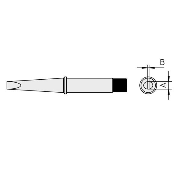 Weller Tip Soldering Screwdriver 700Â°F 3.18mm for W100D