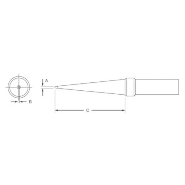 Weller ETJ Soldering Tip Screwdriver Long 0.8mm for WE1010, WES50, WES51, WEDS51