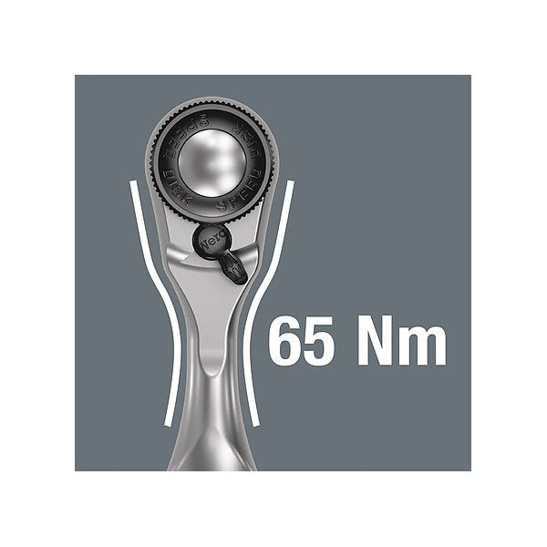 Wera 8008 A Zyklop Mini 3 Ratchet with 1/4