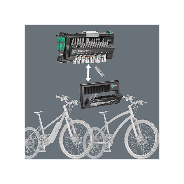 Wera Bicycle Set 3 Screwdriver Tool Set - 41 Pieces Tool Kit, Part #
