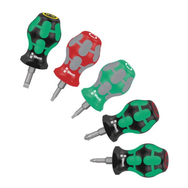 Wera Stubby SQ/PH/SL Screwdriver 5 Pce Set 008872