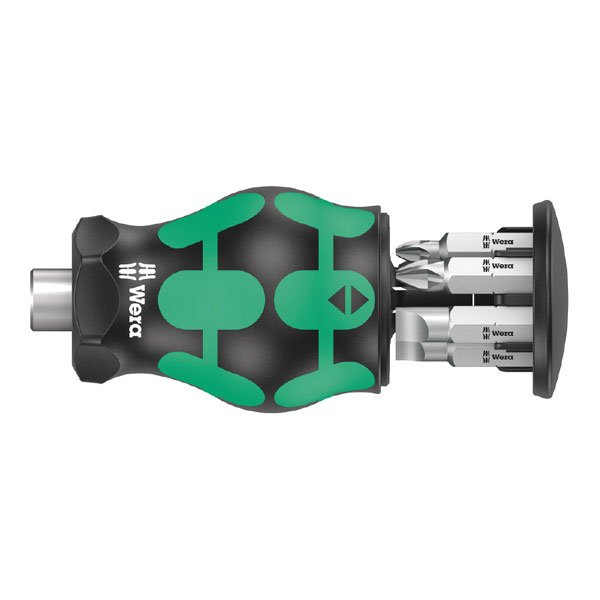 Wera Kraftform Kompakt Stubby Magazine 4 Bit Holding Screwdriver 008877