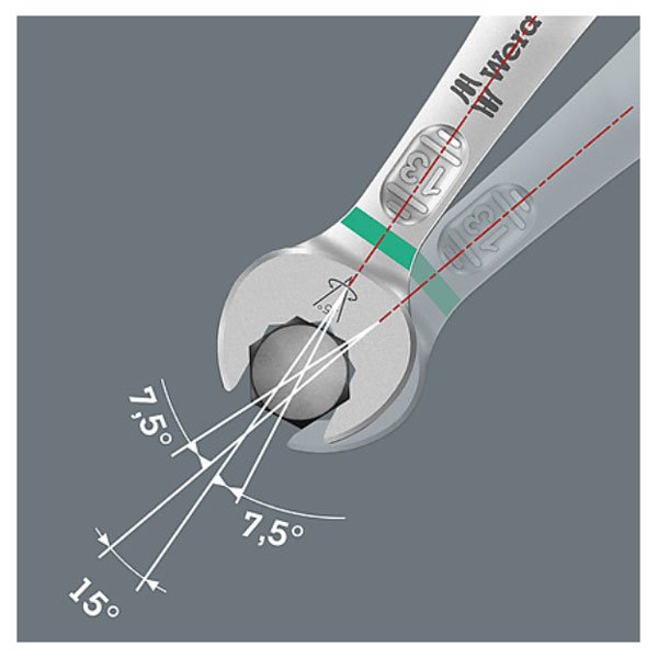 Wera 6003 Joker Combination Spanner Wrench Open End Ring Metric