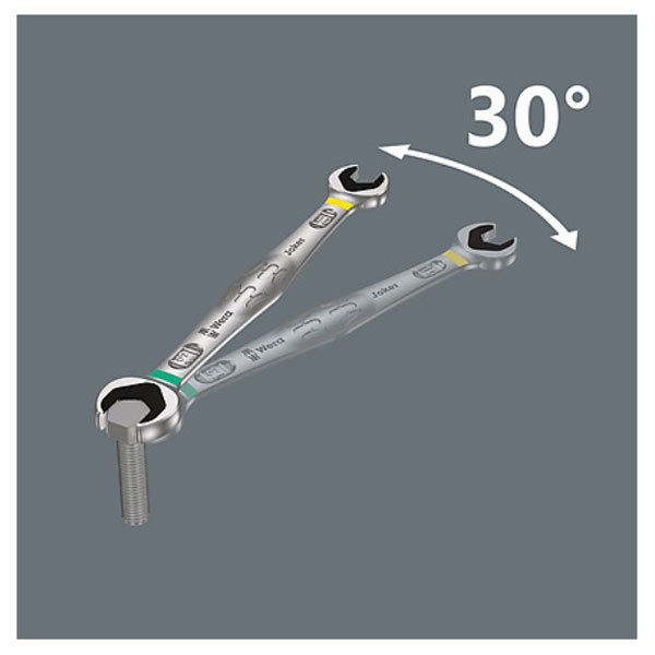 Wera 6002 Joker Double Open-Ended Spanner 20mm + 22mm 020260
