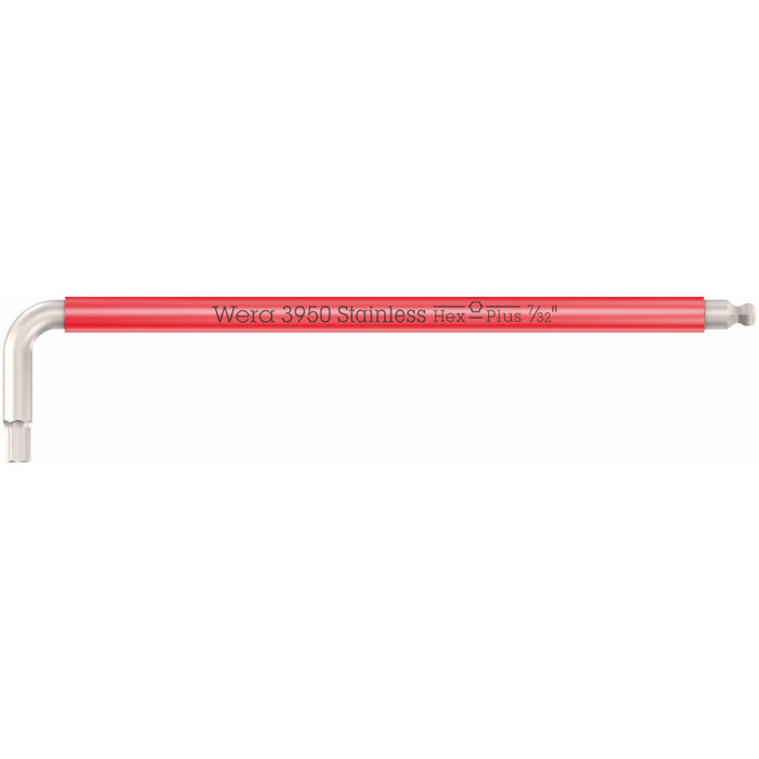 Wera 3950 Multicolour Hex L-Key Imperial Stainless 7/32