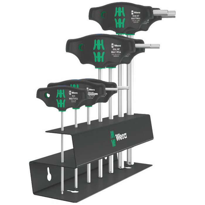 Wera 454/7 HF Set 2 Screwdriver Set T-handle Hex-Plus Screwdrivers with Holding Function 023453