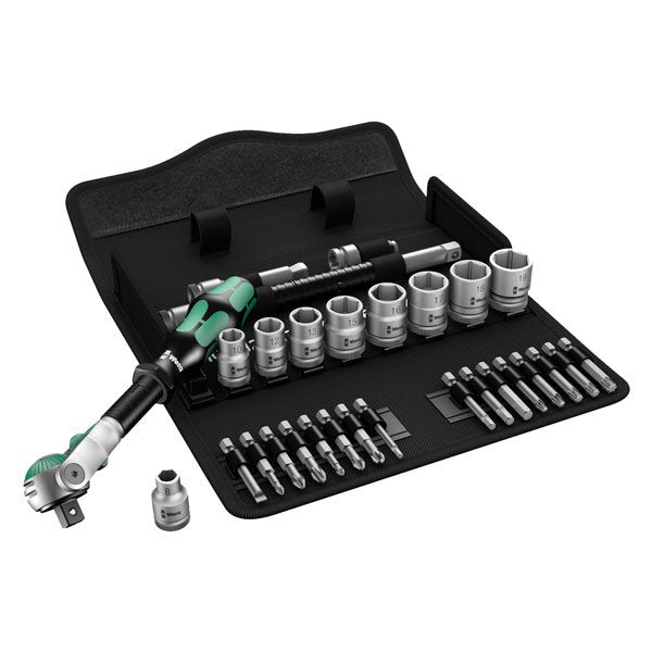 Wera 29 Piece Ratchet, Socket & Bit Set 3/8