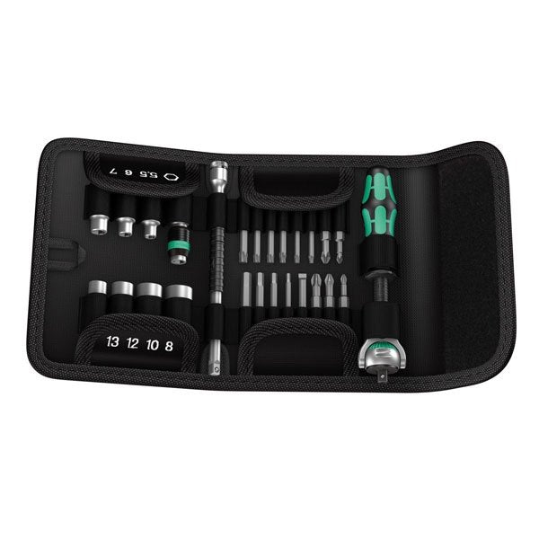 Wera 26 Piece Kraftform Interchangeable Ratchet 1/4