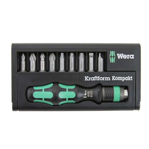 Wera 10 Piece Kraftform Interchangeable Drive & Bit Set 056653