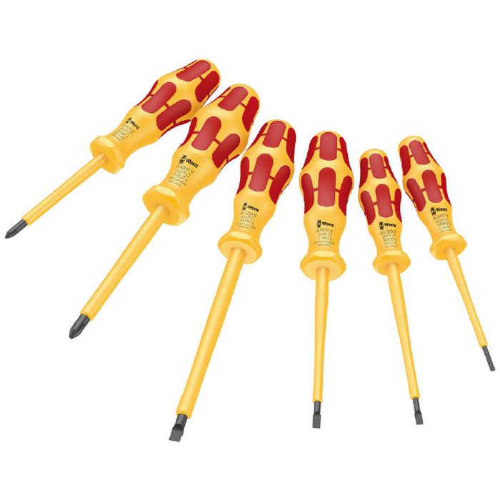 Wera 1060 i/1062 i/6 Kraftform VDE Screwdriver Set 6 Piece 051575