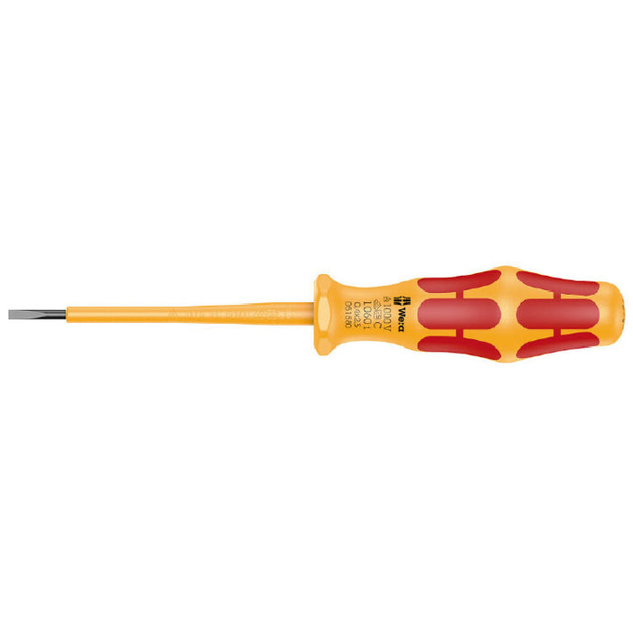 Wera 1060 i VDE Insulated Kraftform Slotted Screwdrivers