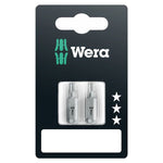 Wera 867/1 Z Torx BO Bits With Bore Hole TX10 x 25mm, 2 Pce 073062