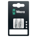 Wera 867/1 Z Torx BO Bits With Bore Hole TX20 x 25mm, 2 Pce 073064