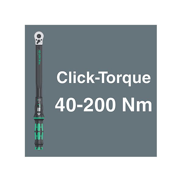 Wera Click-Torque Torque Wrench Set, 11 Pce For Cement Screwdriving 075681