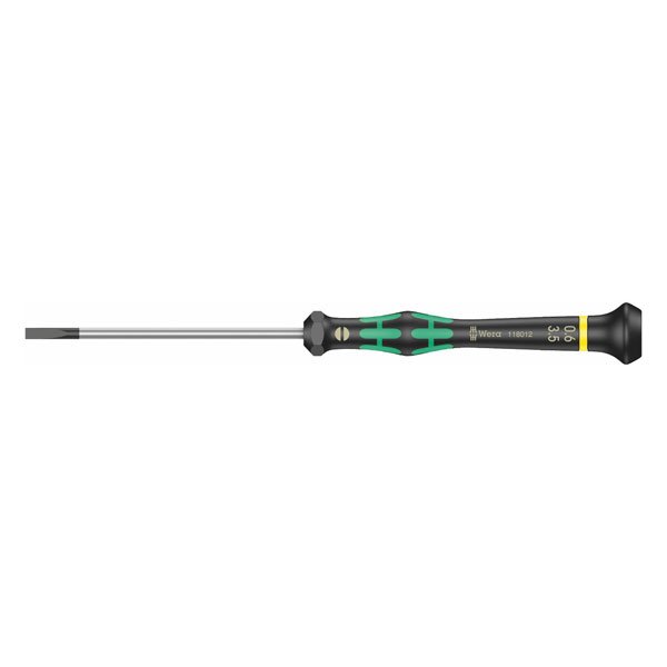 Wera 2035 Micro Slotted Precision Screwdriver 0.60x3.5x80mm 118012