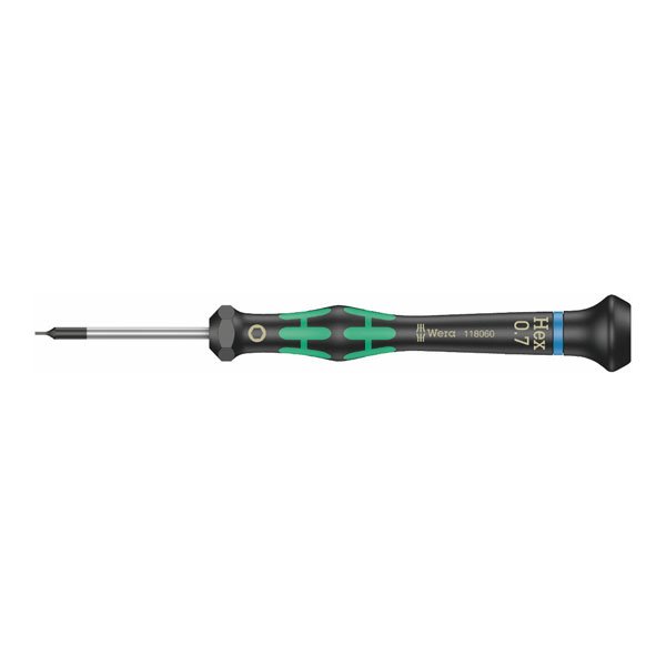 Wera 2054 Micro Hex Precision Screwdriver 0.7x40mm 118060