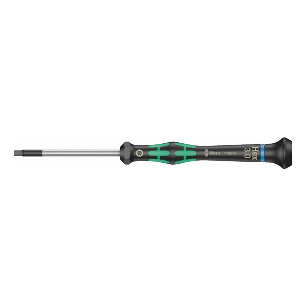 Wera 2054 Micro Hex Precision Screwdriver 3x60mm 118072