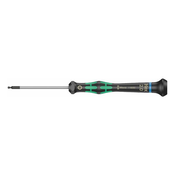 Wera 2052 Micro Ball End Hex Precision Screwdriver 2x60mm 118092