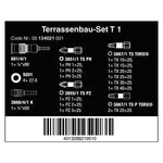 Wera Patio Construction Set T 1, 17 Pce 134021