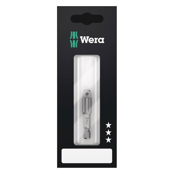 Wera 870/4 Tool Shaft for Manual Nutsetter Inserts with Ball 1/4