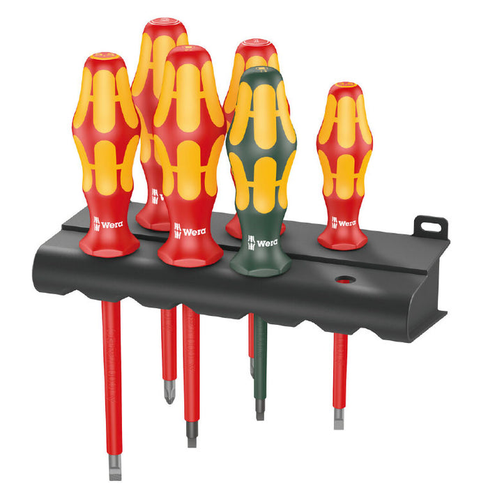 Wera 160 I/168 I/6 Screwdriver Set Kraftform Plus Series 100 And Rack 6 Pce 347777