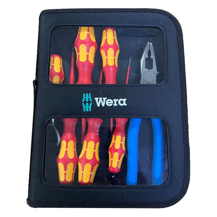 Wera 5pc VDE Slim Screwdriver Set with Channellock 3248 Pliers