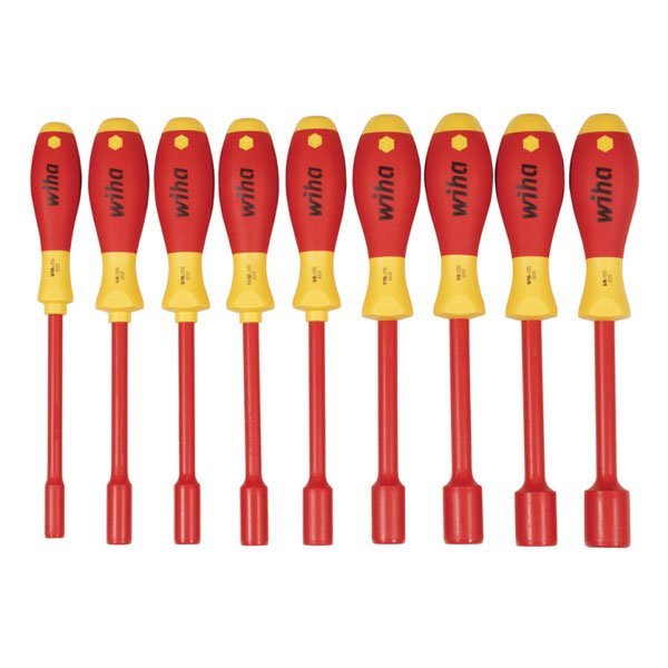 Wiha 9 Pce Insulated Nut Driver SAE Set 32288