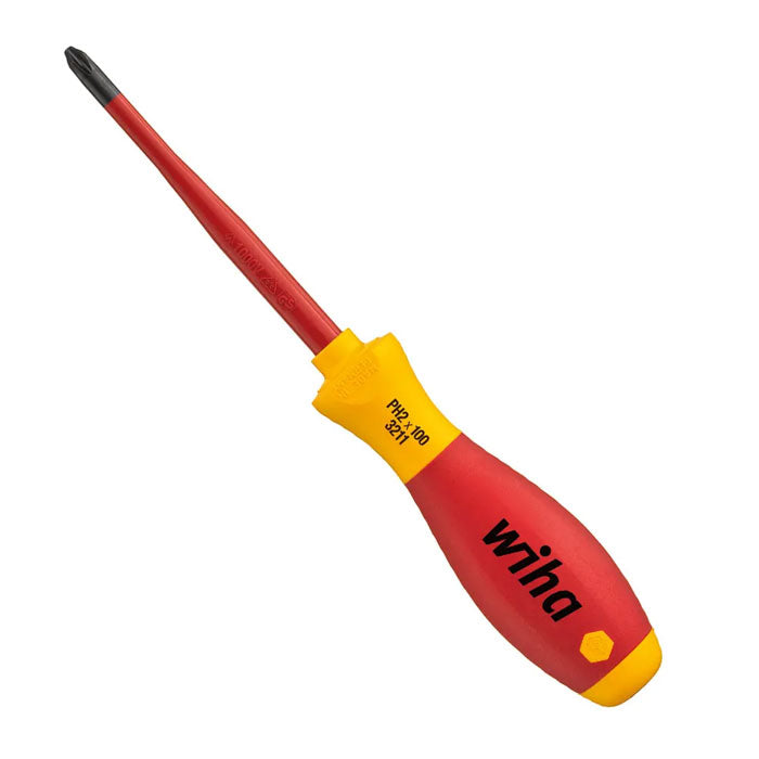 Wiha Screwdriver VDE/1000V Phillips PH2x100mm (Slim)