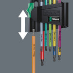 Wera 967/9 Multicolour Ball End Torx & Security Torx L-Key Set 9 Pce 073599